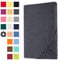 Heim24h Spannbettlaken 60x120cm bis 15 cm, Anthrazit, 100% Baumwolle Bettlaken, Öko Tex Zertifiziert Jersey Spannbetttuch