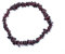 Taddart Minerals - Dunkelrot Braunes Splitter Armband aus dem natürlichen Edelstein Granat auf elastischem Nylonfaden aufgezogen - handgefertigt