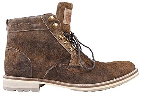 Krüger Buam Herren Stiefeletten Wilderness | Trachtenschuhe | Modell 9560-7 Hellbraun | Größe (46 EU, Braun)