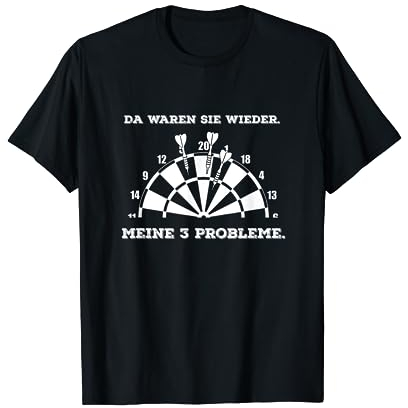 Dart Spruch Lustig Outfit 180 Dartspieler Kostüm Hemd Team T-Shirt