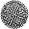 Sharplace Broche Épingle à Capuchon Boucle Médiévale Amulette Nordique Viking Bijoux Style Collection Viking, Argent 2