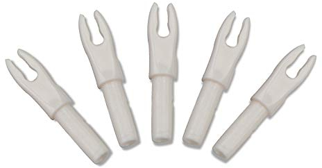 ZSHJGJR 50Pcs Tir à l'arc Flèche Encoche Encoche de la Flèche en Plastique Arrow Nocks de Remplacement pour Les flèches Accessoires (Blanc)