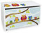 Leomark große Holzspielzeugkiste auf Rädern, Sitzbank mit Stauraum, Spielzeugkiste mit Deckel, XXL Kinderbank - Truhenbank für Kinder, weiße Aufbewahrungsbox 91L, Höhe: 46 cm (Eulen)