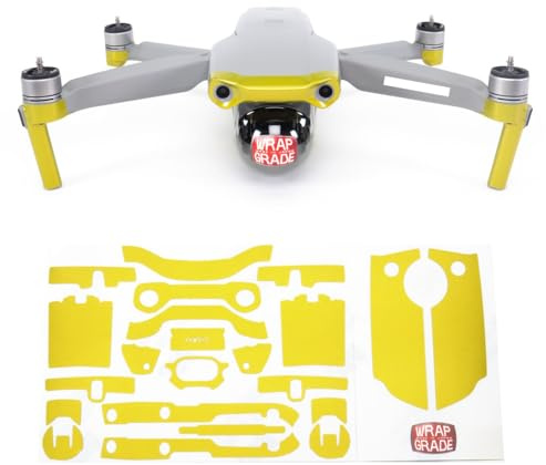 Wrapgrade Skin kompatibel mit DJI Mavic Air 2 | Accent Color A (LIMONCINO Yellow)