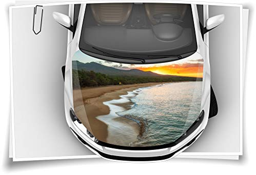 Motorhaube Auto-Aufkleber Strand Ufer Meer Wald Berge Natur Sonne Steinschlag-Schutz-Folie Airbrush Tuning