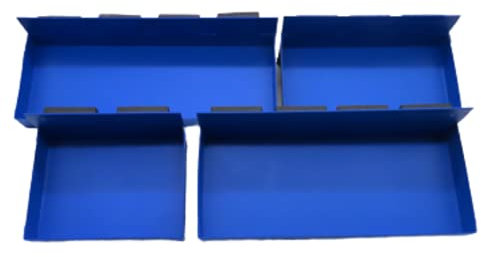 Toolzone 4 Piece Workshop Van Magnetic Tool Cabinets Parts Storage Tray Set AU365