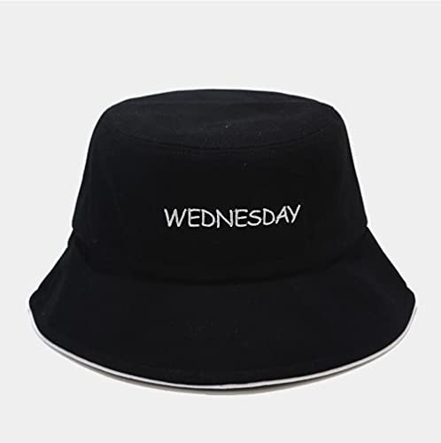 Bucket Hat Hut Damen Herren Eimer Hut Brief Cap Hip Hop Männer Frauen Caps Beach Sun Fishing Panama Hut-Mittwoch
