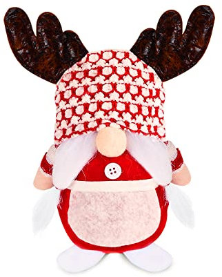 Niumowang Weihnachten Deko Wichtel, Wichtel Figuren Deko, Santa Dolls, Gesichtslose Puppe, Valentinstag Mini Handgemachte Süße Plüschtier Geschenke für Kinder Familie.