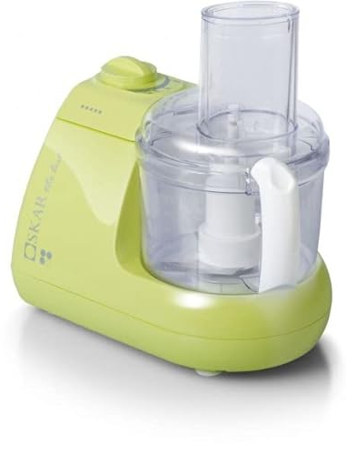 OSKAR the best Start Küchenmaschine mit leistungsstarken 600 Watt - Behälter, Stahlmesser Rezeptbuch einfache Bedienung (Grün)
