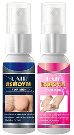 50ml Hair Removal Inhibitor for Men and Women, Haarentfernungshemmer für Frauen und Männer, 100% natürliches Spray zur dauerhaften Haarentfernung, Haar-Stop-Wachstumsspray (Frauen+Männer)