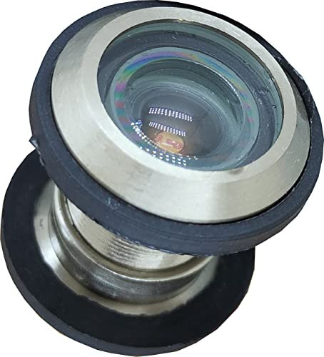 KHANJAN Türspion, 180 Grad Weitwinkel, Türauge, klare Sicht, Türspion, Beschläge (Edelstahl-Finish)