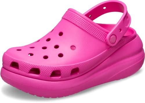 Crocs Unisex-Adult Classic Crush Clogs | Platform Shoes, Juice, 6 UK Men/ 8 UK Women