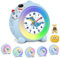 TENOCK RéVeil Analogique pour Enfant Licorne pour Fille RéVeil sans Tic-Tac RéVeil Lumineux Volume RéGlable Et Heure Facile à Lire pour DéCoration De Chambre De Fille (Bleu)