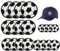 Hyakoz 20 Stück Cartoon Fußball Flicken Zum Aufbügeln Stickerei Patch Fußball Stickereien Aufnäher Fußball bügeln auf Patch für Jeans, Kinderkleidung, Rucksäcke, Kinder-3/4/5/6.3/7.3CM