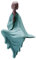 POPETPOP 1stk Shami Aquarium Dekoration Statuen Von Meditationsmönchen Gartenmönch Skulptur Zen-Garten-mönch-skulptur Aquarienverzierung Buddha-Statue Büro Zen Garten Totes Holz Keramik