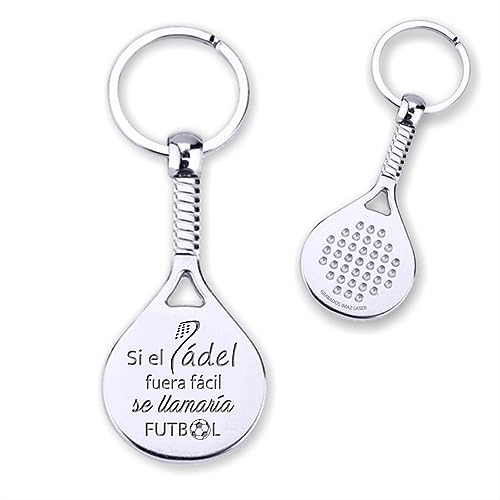 Grabados IMAZ LÁSER® Pala Pádel Llavero Futbol - Regalo Original con Mensaje Grabado Láser
