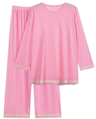 Guunify Ensembles de Pyjama Femme Pijamas Couleur Rose M