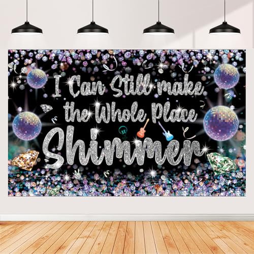 Musiklied-Banner, Musikliebhaber, Geburtstag, Hintergrund mit Aufschrift I Can Still Make The Whole Place für ERAS-Party, Musik-Fans, Liebhaber, Party-Dekorationen, Fotoautomaten-Hintergrund,