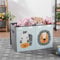 Navaris Contenitore Giochi Bambini - Scatola Porta Giochi - Baule Portagiochi - Contenitori per Giocattoli Cameretta - Grande Versatile e con Divisore - Design Zebra Leone - Verde