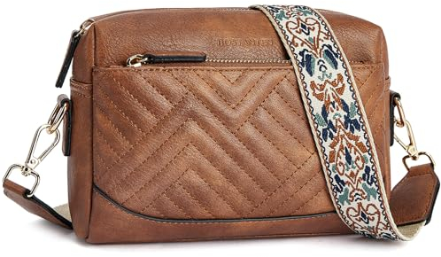 BOSTANTEN Handtasche Damen mittelgroß,umhängetasche Damen, Schultertasche aus Veganes Leder, Crossbody Bag mit breitem Schultergurt