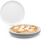 Sänger | Pizzateller Set New Port 4 tlg, Servierteller Groß aus Porzellan, Pizza Teller Set spülmaschinenfest kratzfest multifunktional, Pizza Set, Teller Groß Pizza Brett Weiß | PREMIUM COLLECTION