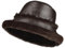 Harssidanzar Winter Fischerhüte für Männer und Frauen Lammfell Shearling Leder Warme Hüte Mützen Caps CU608EU, Glänzend Braun, Größe S