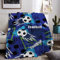 Fußball Kuscheldecke für Kinder, Kinderdecke 3D Fußball-Muster Flanell Fleece Decke, Sofadecke Tagesdecke TV Decken,Weich Warm Flauschig Wohndecke für Mädchen Jungen (Football 03, 150 x 200 cm)