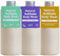Wild - Natural Refillable Body Wash 300ml - 3 Pack of Shower Gel Refills in a Variety of Scents - Includes Coconut & Vanilla, Fresh Cotton and Amber & Oud Scents