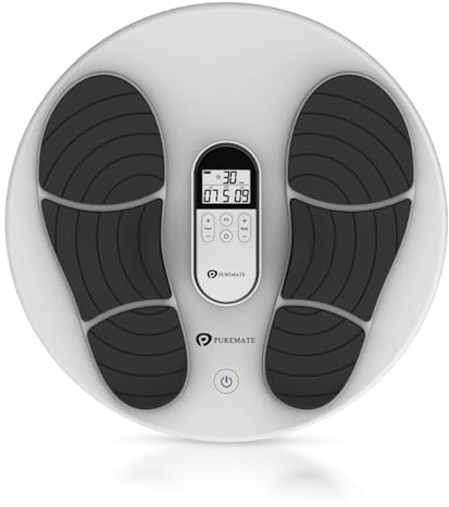 PureMate Foot Massager with 99 Intensity Levels & 50 Modes, EMS & TENS Medically Certified – Muscle Pain Relief & Relaxation for Feet, Legs, Neck, Back & Joints