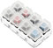 CAXUSD Keycap Testing Tool 4-key Keyboard Sampler Keyboard Tester Acrylic Stand Desktop Decor