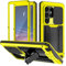 Compatible For Samsung Galaxy S25 Ultra 5G Case With Slide Camera Cover+Screen Protector ,Outdoor Aluminum Metal Gorilla Glass Shockproof Military Heavy Duty Sturdy Protector Cover Hard Case (Yellow)