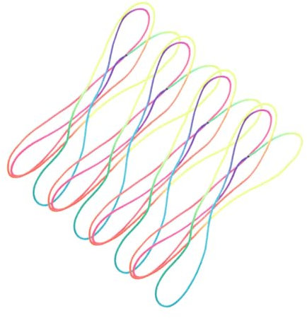 Toddmomy 4pcs Colored Cats Cradle String Portable Finger Playthings for Interactive Party Games for Childrens Fine Motor Skills Brain Development Activities