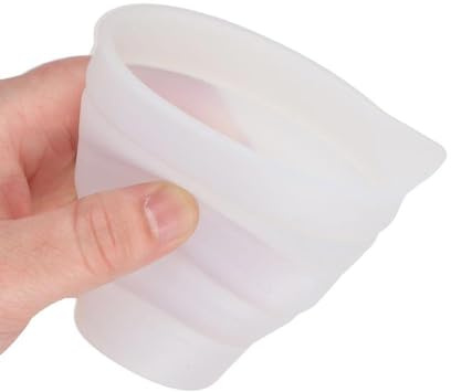 Faltbarer Silikon-Messbecher, Messbecher mit Skala, 50 ml/100 ml/250 ml/500 ml, für Epoxidharz, DIY-Schmuckherstellung (500 ml)