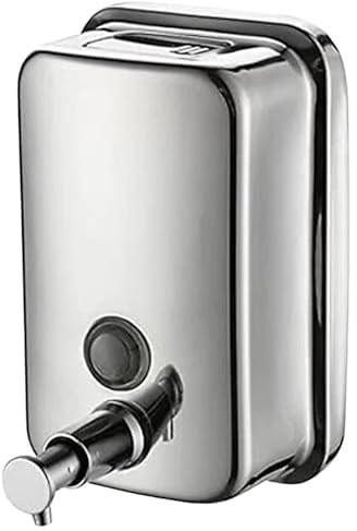 Pro Washroom 1000ml Stainless Steel Soap Dispenser – Heavy-Duty Wall-Mounted Metal Hand Soap Holder for Commercial Kitchens, Bathrooms & Restrooms – Leak-Proof, Easy-Refill, Hygienic Design (Silver)