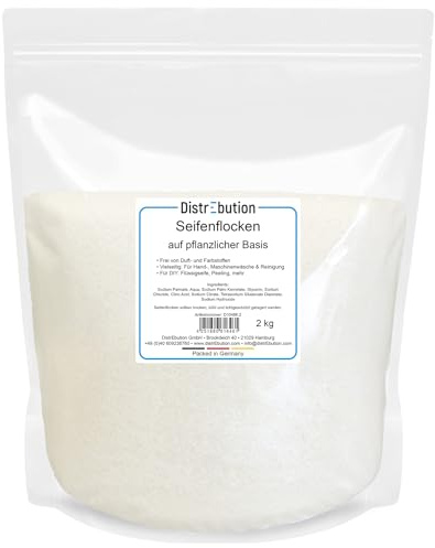 Seifenflocken 2kg natürlicher Reiniger & Waschmittel für Haushalt, Küche und Waschküche