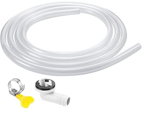 Tuyau d'Écoulement pour Climatiseur - Kit de Drainage pour Mini-Split et Unités Fenêtre | Accessoires d'Évacuation des Condensats pour Clim Portable et Maison