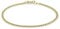 CARISSIMA Damen 9k (375) Gelbgold Hollow 2mm Panzerkette-Armband 18cm/7zoll 1.23.0181
