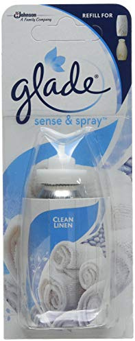 Glade Sense & Spray Air Freshener Refill, Motion Activated Automatic Odour Eliminator for Home, Clean Linen, 18ml