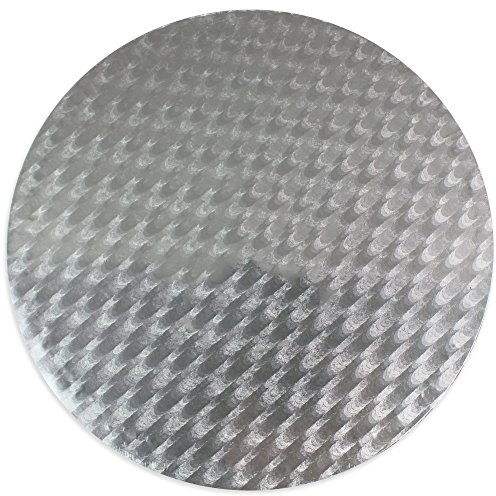 PME Runde Tortenplatte 17 cm, Kunststoff, Silber, 18 x 0.4 x 18 cm