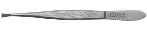 Nippes Solingen, 9SR Pince à épiler en acier inoxydable antirouille 9 cm de long pour épilation précise Argenté