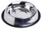 Petface Stainless Steel Spaniel Bowl,Black,Medium