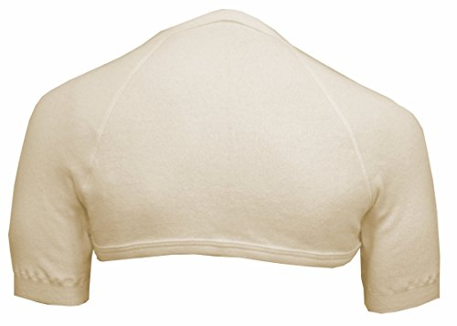 Schulterwärmer mit hohem Nacken aus 70% Angora von wobera (Gr. XL, Farbe: beige)