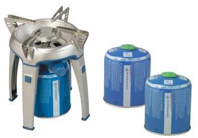 Gaskocher Bivouac + 2 Gaskartuschen CV 470 Plus im Spar-Set