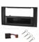 tomzz Audio 2415-041 Radioblende Set kompatibel mit Ford Focus 2 Fiesta C-Max S-Max Galaxy Mondeo Kuga Transit schwarz mit Quadlockadapter ISO Entriegelungsbügel