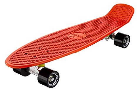 Ridge Skateboards Organics 27 Cruiser Nickel Board, 69cm, EU-hergestelltes Skateboard, Komplett