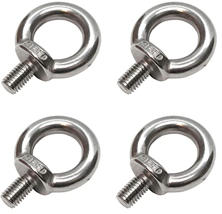 PRIOstahl® RINGSCHRAUBE Edelstahl V4A Ringbolzen Ringschrauben | M12-4 Stück