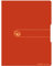 Herlitz 11282928 Sichtbuch A4, Recycling Polypropylen-Folie, mit 20 Klarsichthüllen, orange