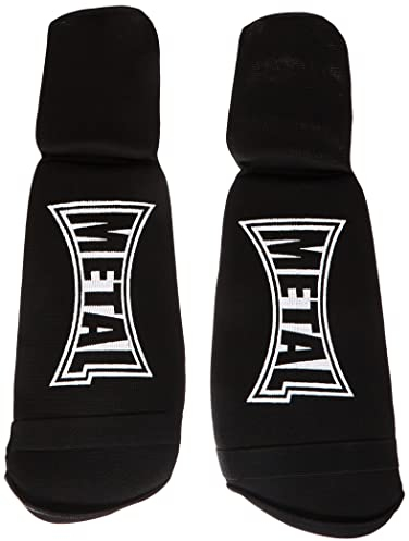 METAL BOXE Protège-Tibias/Pieds Noir M