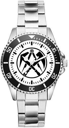 KIESENBERG - Dachdecker Geschenke Artikel Idee Fan Uhr 1300