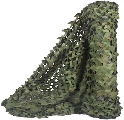 Filet de camouflage HHH HUNTING® de type militaire, imperméable, léger, grand 4,5 x 1,5 m - pour abri, camping, chasse et camouflage en forêt